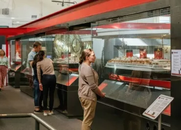 Intérieur du musée, maquettes de paquebots