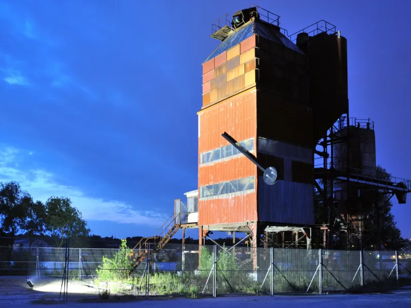 Le Pendule de Roman Signer à Rezé (Trentemoult), création pérenne Estuaire 2009