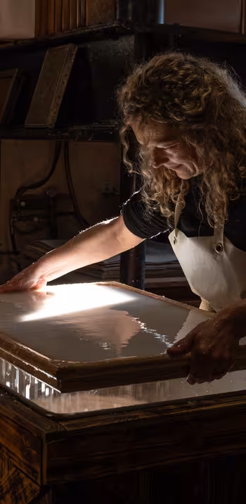 la-fabrication-d-une-feuille-de-papier au Moulin du Got