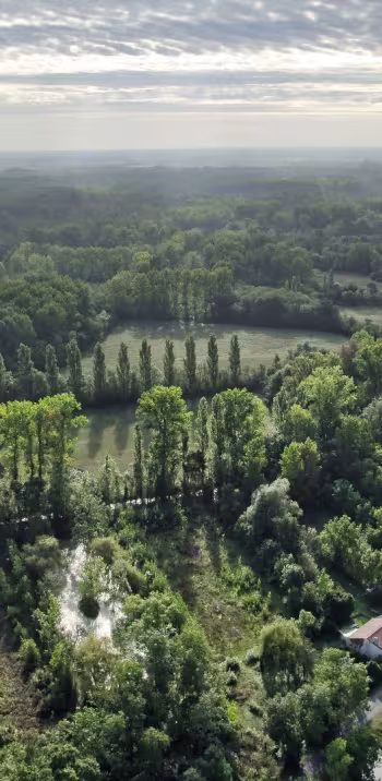 Vue aérienne du Marais Poitevin