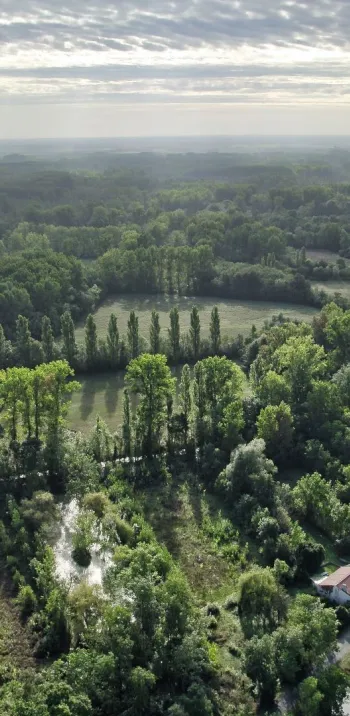Vue aérienne du Marais Poitevin